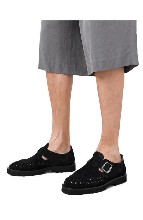 Allsaints Skiff Fisherman Sandal In Black