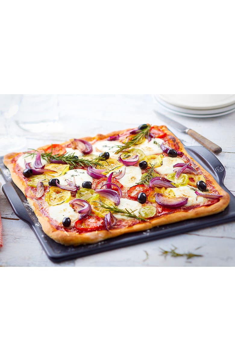 Emile Henry Square Pizza Stone, Alternate, color, 