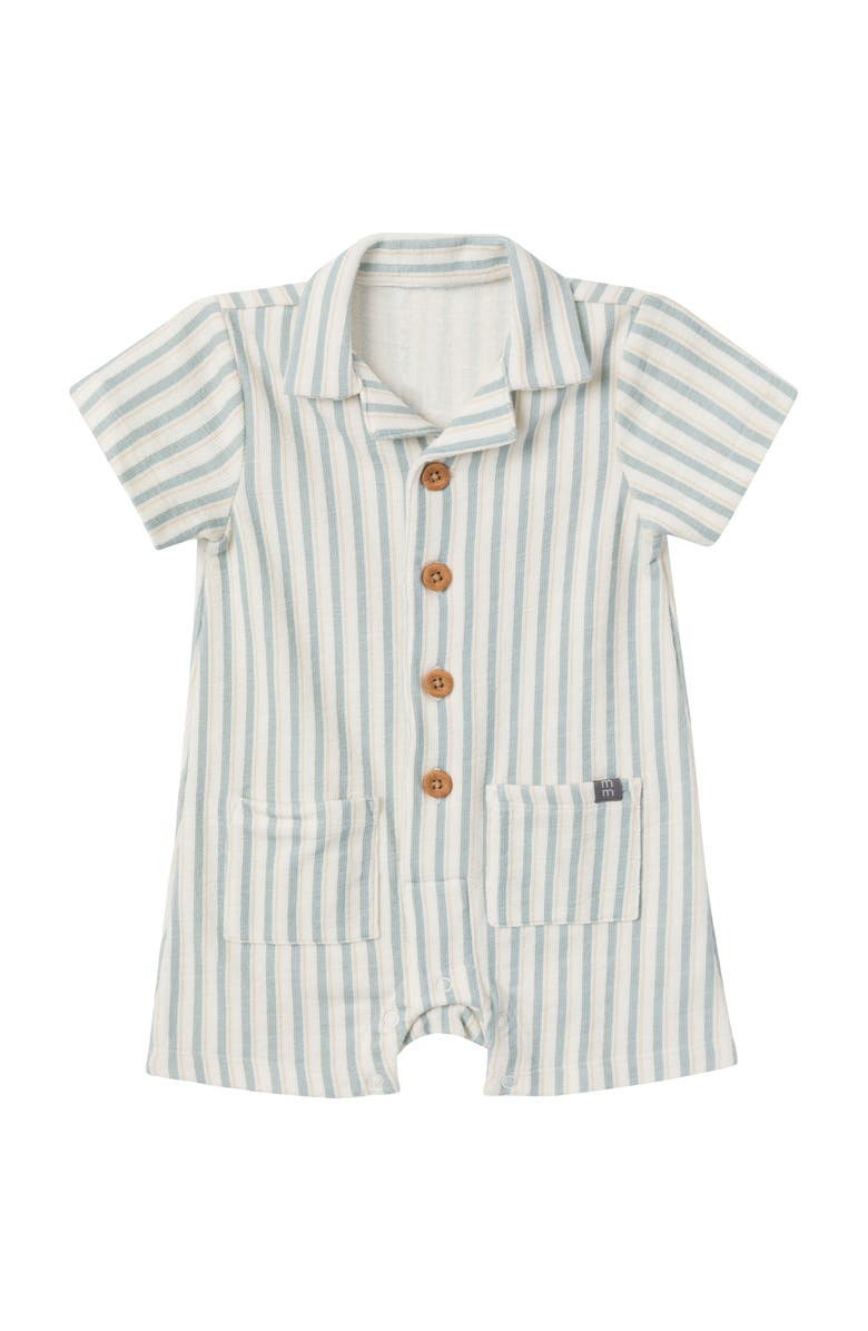Modern Moments<sup>™</sup> by Gerber Collared Short Sleeve Romper, Main, color, 