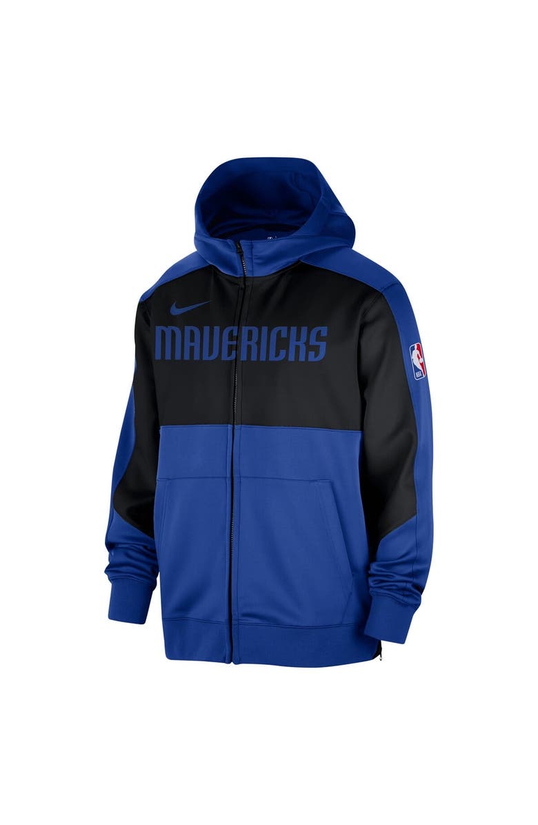 Nike Men's Nike Blue Dallas Mavericks Authentic On-Court Showtime Performance Full-Zip Hoodie, Alternate, color, Blue