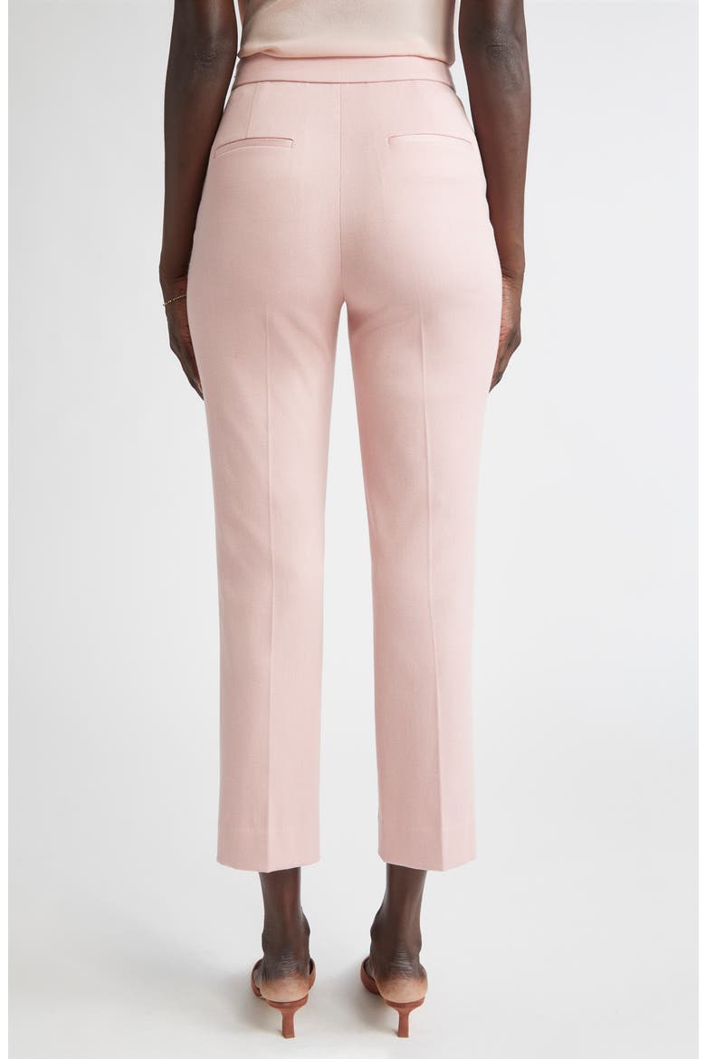 Emma Mélange Stretch Twill Crop Pants, Alternate, color, PINK