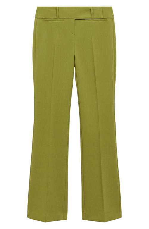 Mango Trousers Green In Green