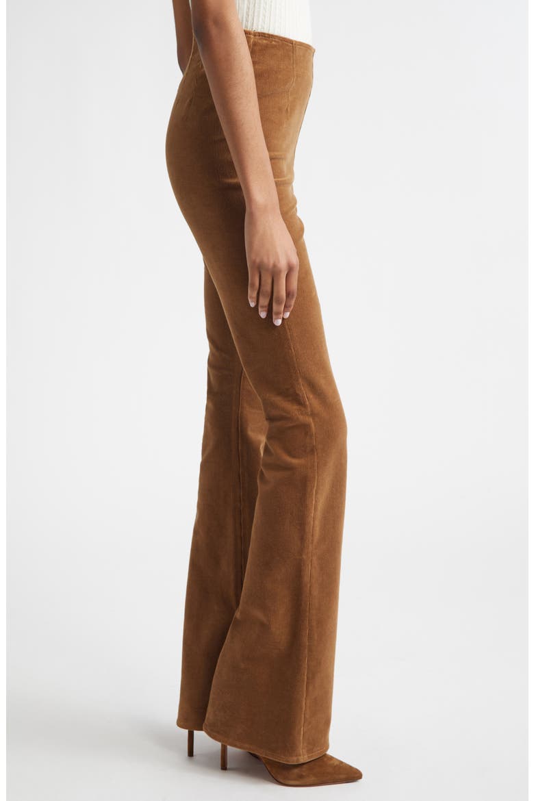 Beverly Off Duty Pull-On High Waist Skinny Flare Corduroy Pants, Alternate, color, DEEP OCHRE