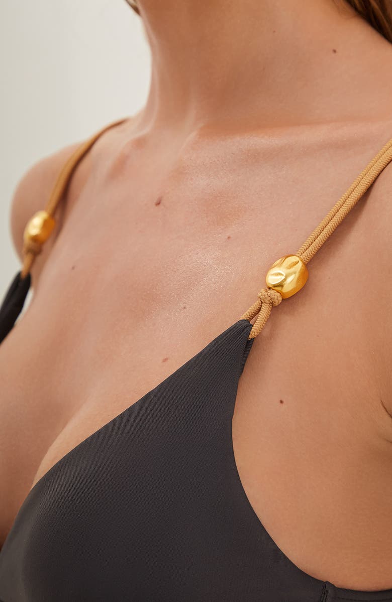 ViX Paula Hermanny Nancy Kira Bikini Top, Alternate, color, Grey