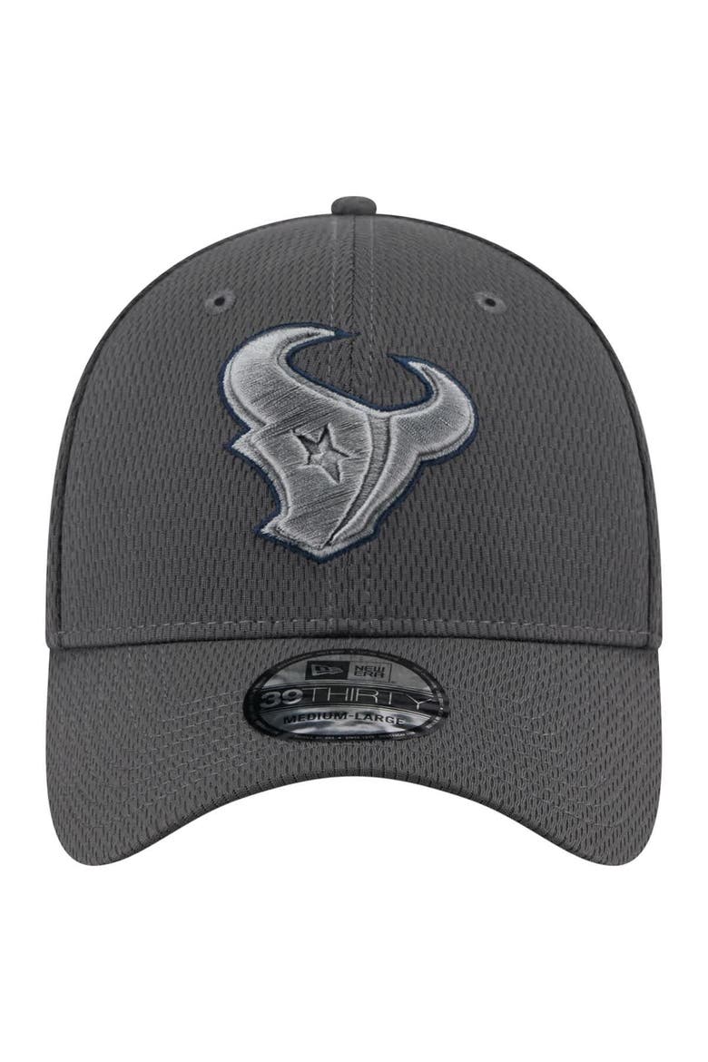 Men's New Era Graphite Houston Texans  Main 39THIRTY Flex Hat, Alternate, color, Graphite