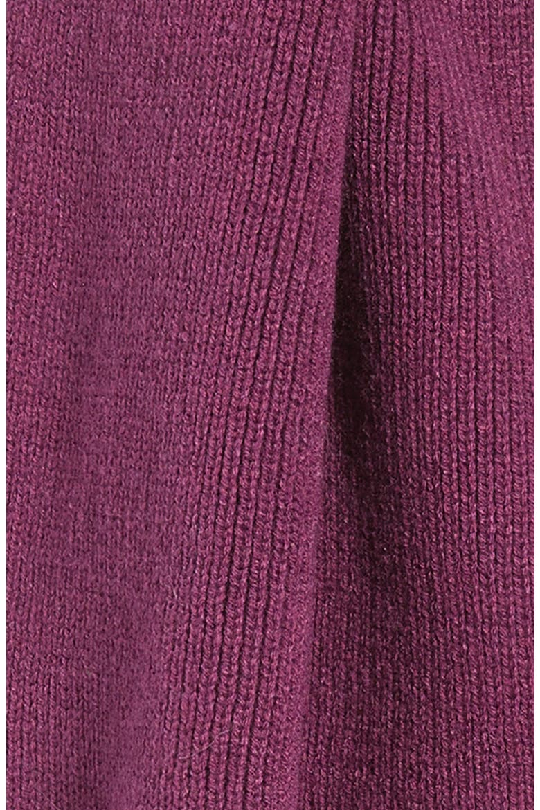 Core Wide Knit Scarf, Alternate, color, PLUM