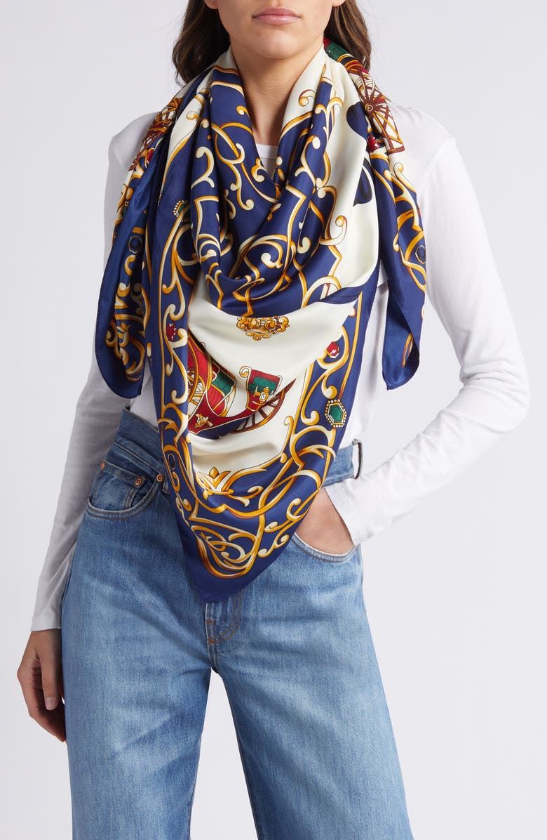 Tasha Bow Cart Scarf, Main, color, 