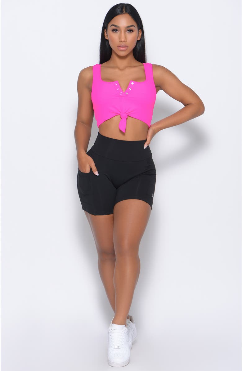 Bombshell Sportswear Pocket Biker Shorts, Alternate, color, Black