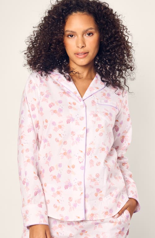 PETITE PLUME PETITE PLUME SEASHELL PRINT BRUSHED COTTON TWILL PAJAMAS