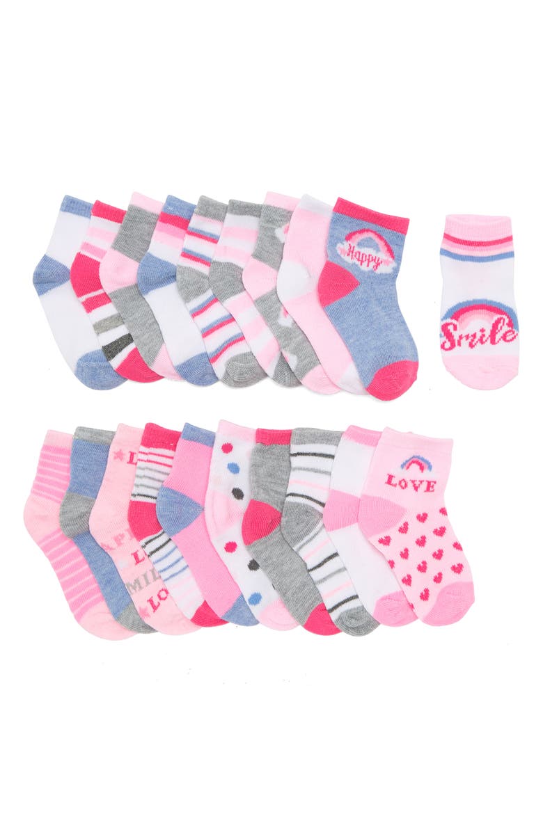 Capelli New York Mixed Crew Socks - Pack of 20, Main, color, 