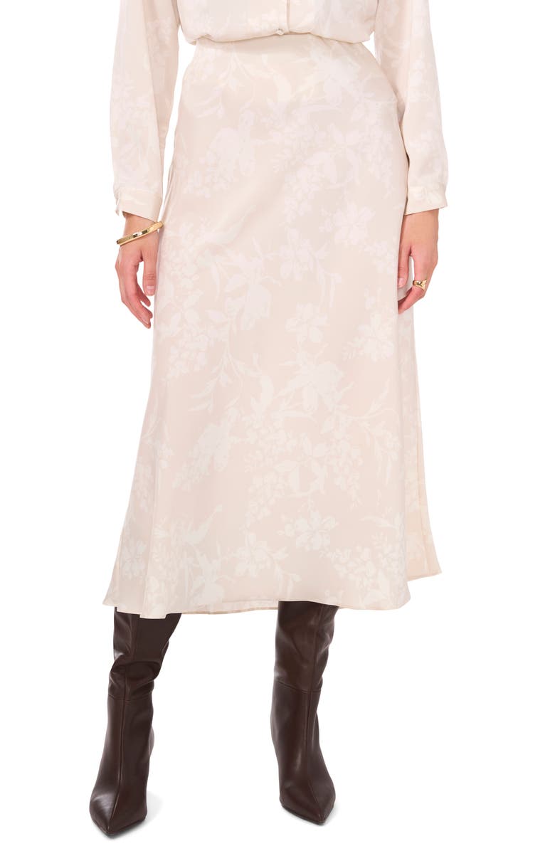 Vince Camuto Floral Slip Skirt, Main, color, 