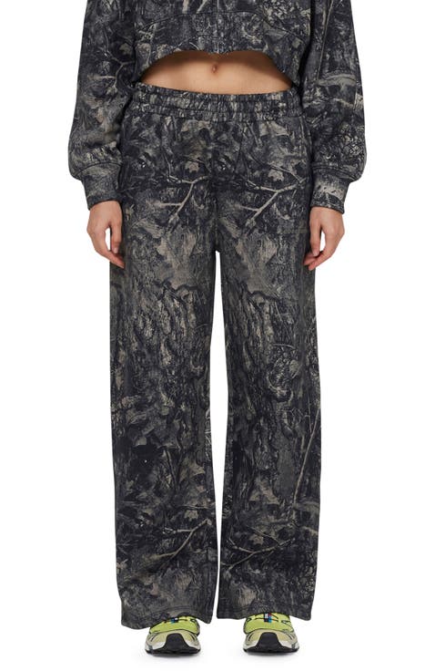 Woodland Blackout Camo Baggy Jogger
