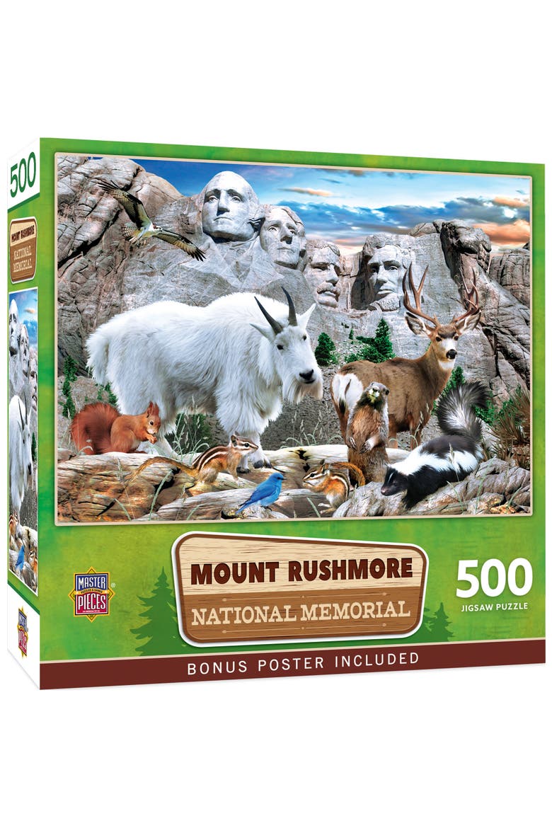 Mount Rushmore 500 Piece Jigsaw Puzzle, Main, color, Multicolor