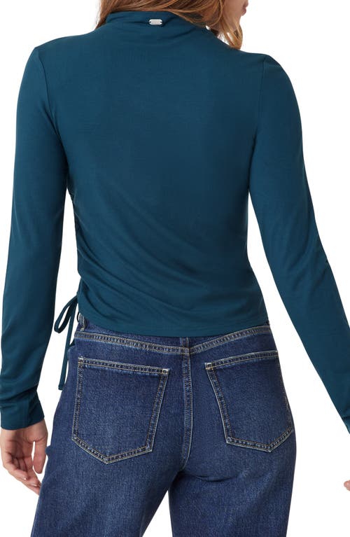 Scotch & Soda Funnel Neck Top In Blue