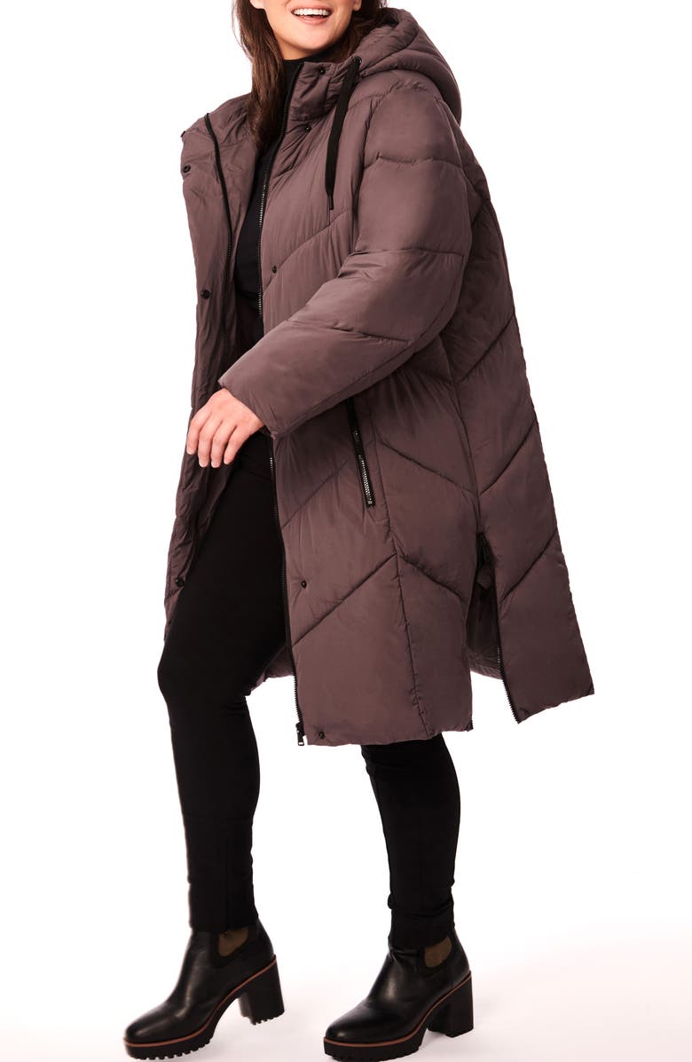 Bernardo Hooded Puffer Coat, Alternate, color, 