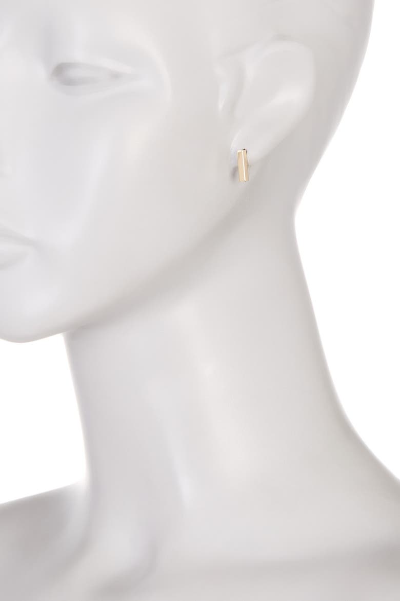Bar Tube Earrings, Alternate, color, YELLOW