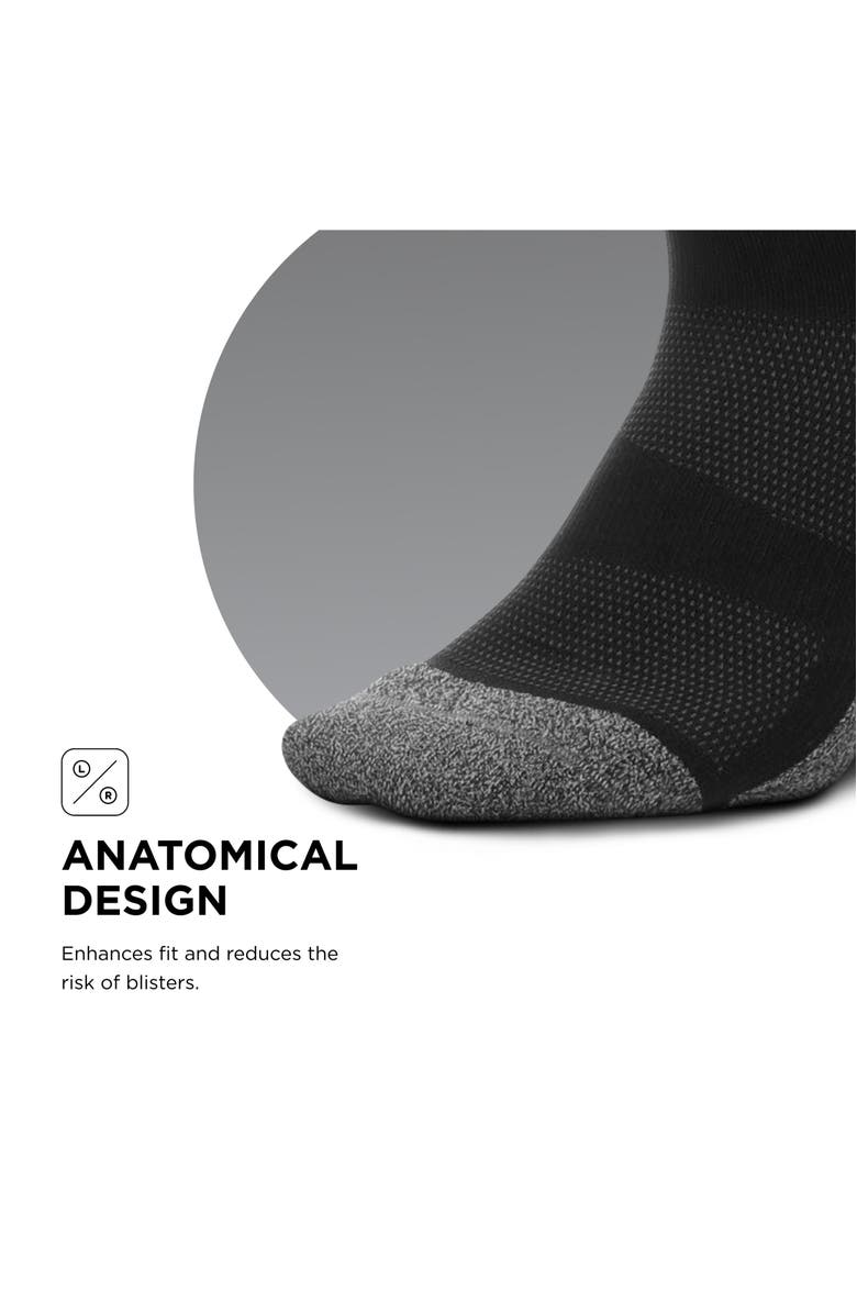 Feetures Graduated Compression Light Cushion Knee High Compression Socks, Alternate, color, Black