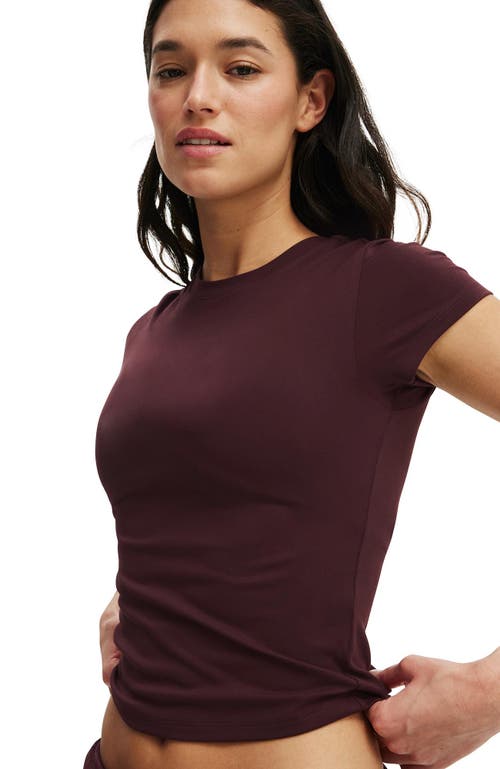 Cotton On Body Active Ultra Soft Fitted Tshirt In Brown