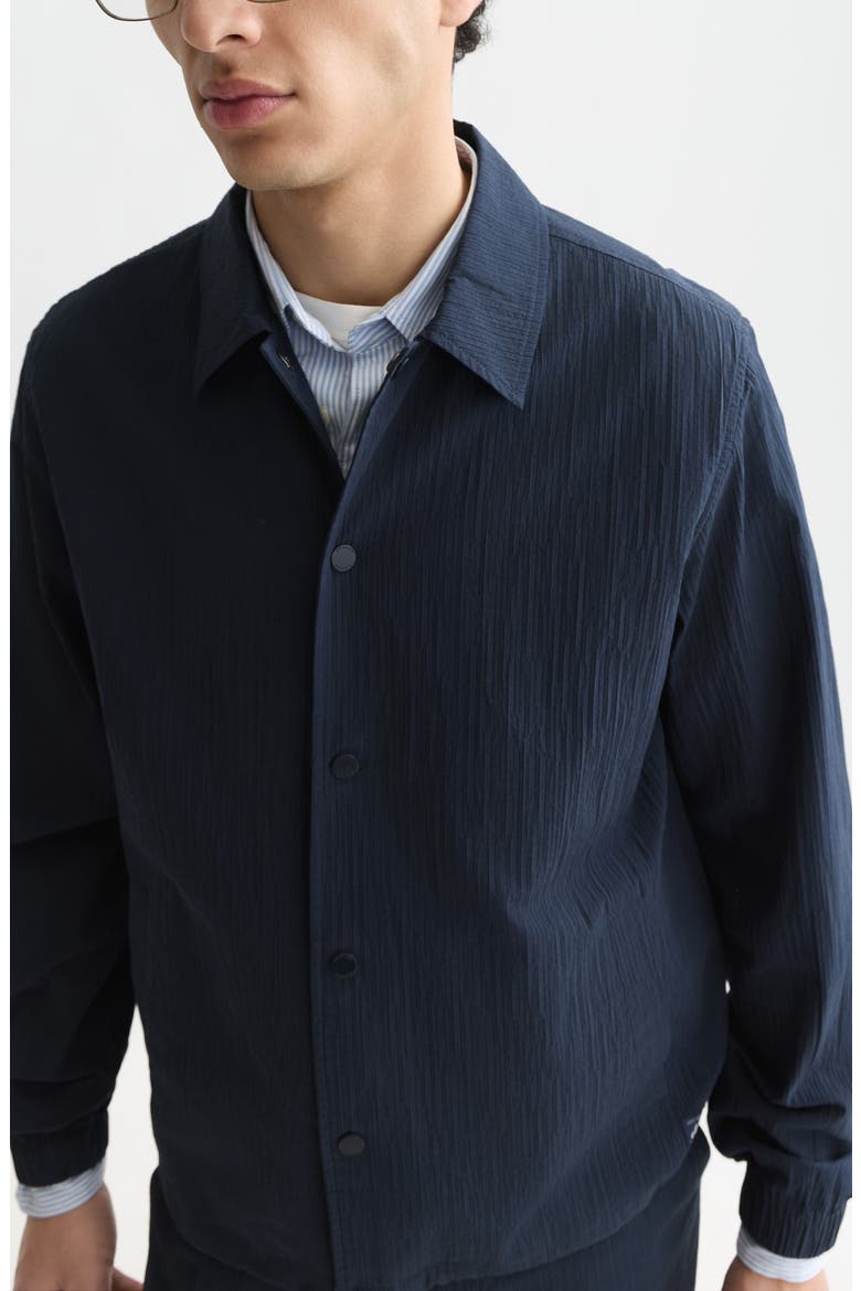 Crinkled Coach Jacket, Alternate, color, SKY CAPTAIN