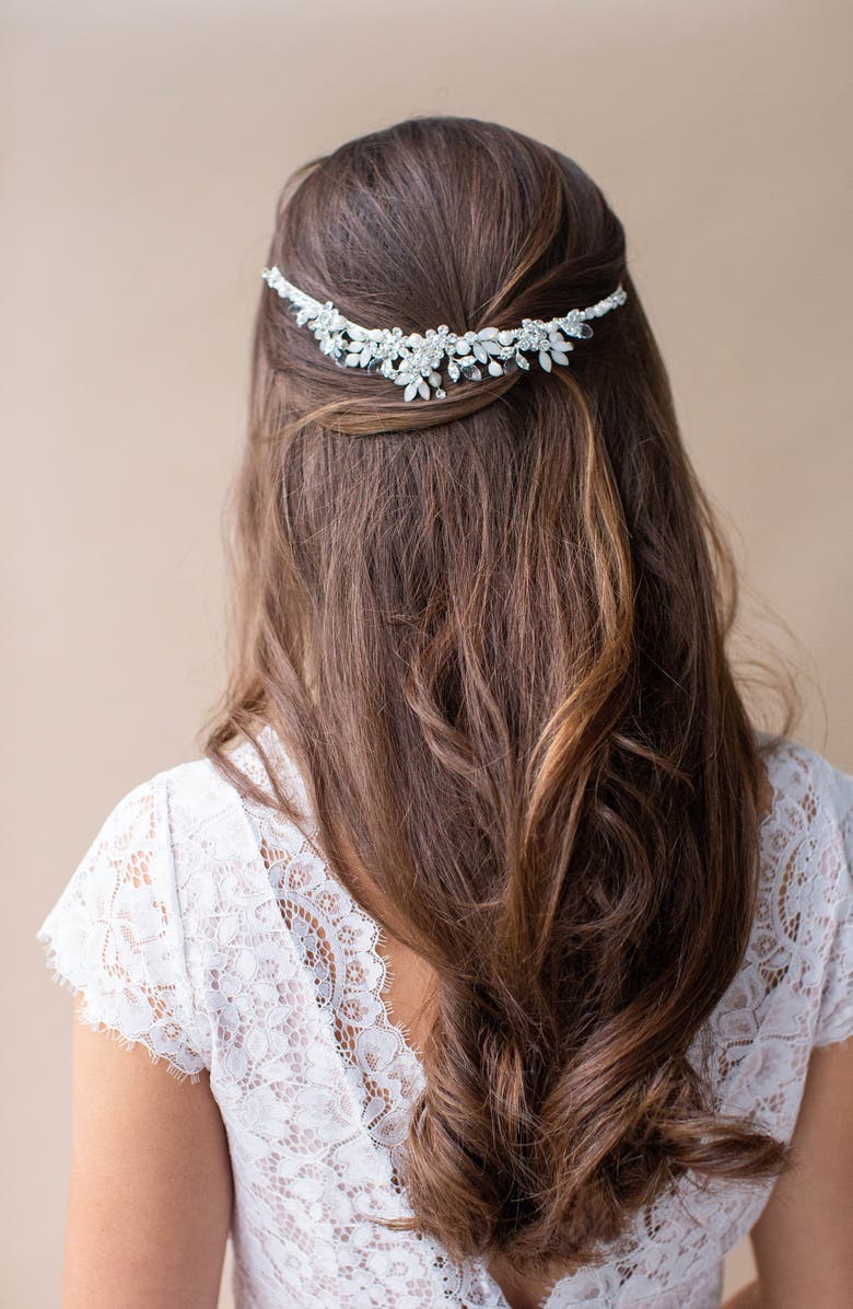 Brides & Hairpins Crown Headband, Alternate, color, Silver