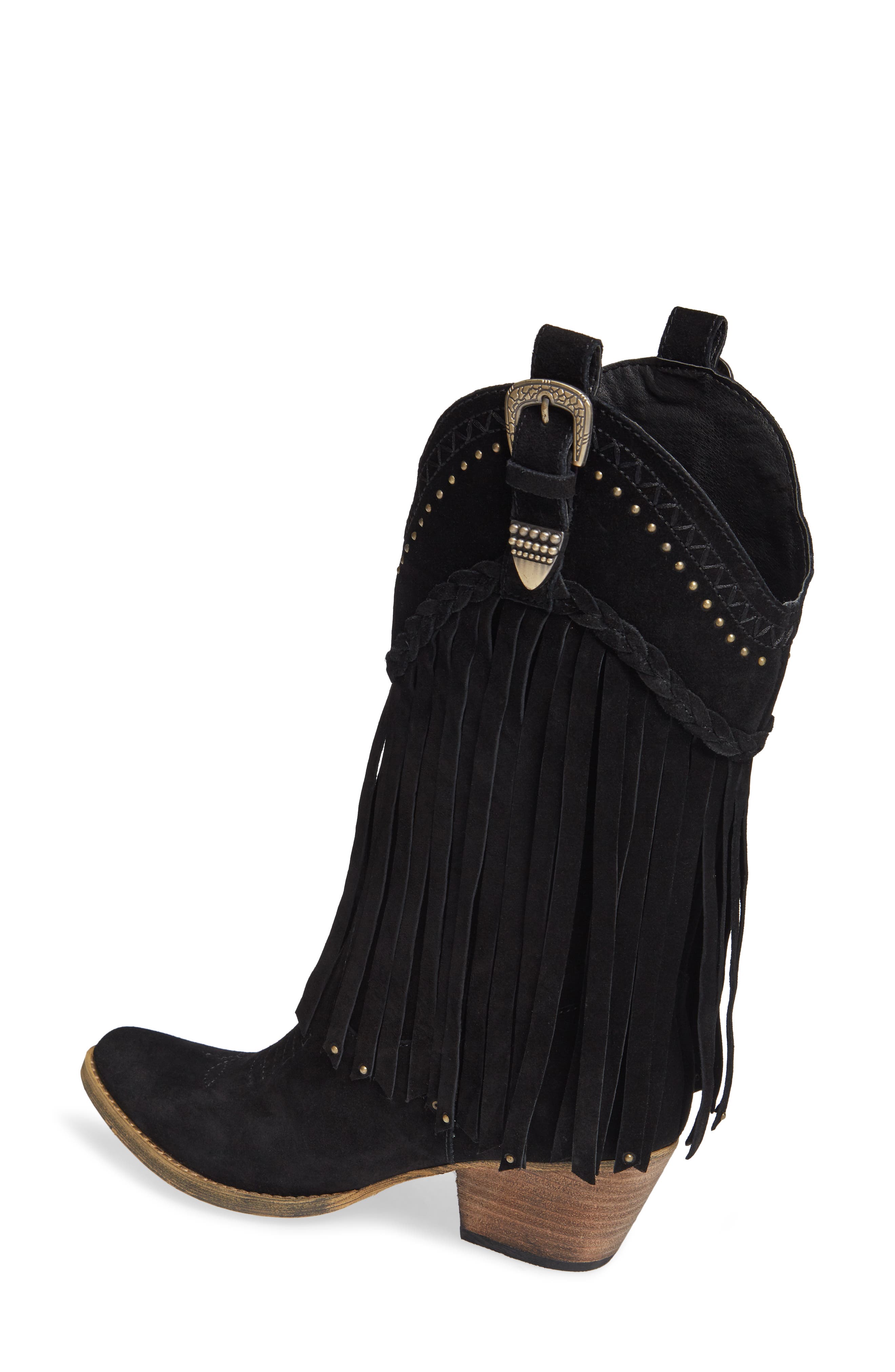 Very Volatile Anderson Fringe Western Boot, Alternate, color, 
