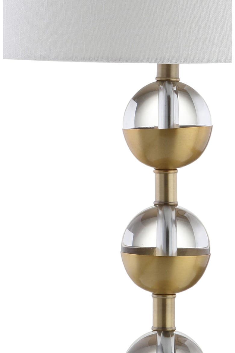 Avery 27.5" Crystal LED Table Lamp, Clear/Brass Gold, Alternate, color, Clear/Brass Gold