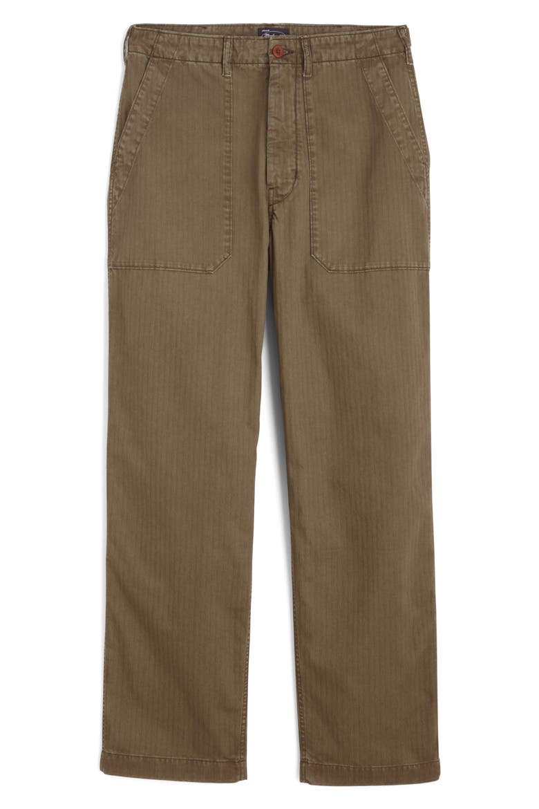 Herringbone Fatigue Pants, Main, color, FADED IVY
