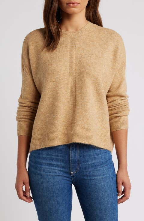 Cropped Crewneck Sweater