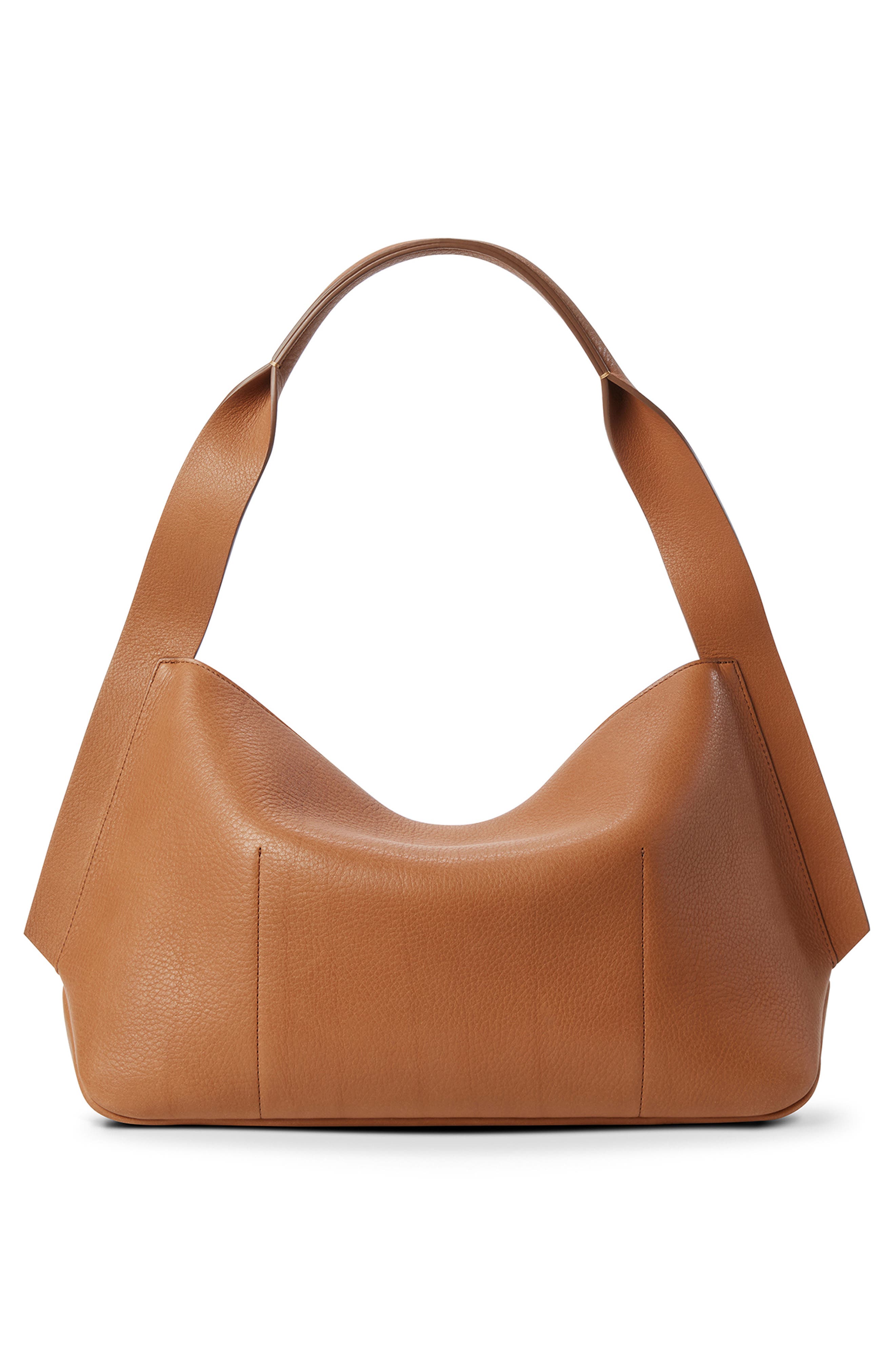 Shinola Medium Derby Leather Shoulder Bag, Alternate, color, Tan
