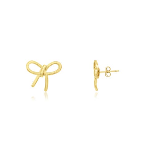 Loopy Bow Stud Earrings