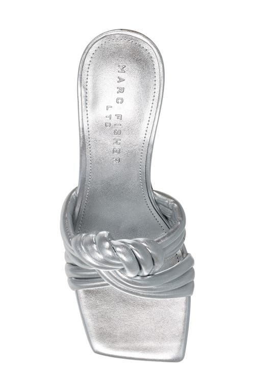 Marc Fisher Ltd Dru Slide Sandal In Silver