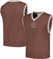 PLEASURES Men's PLEASURES  Brown Chicago Cubs Knit V-Neck Pullover Sweater Vest