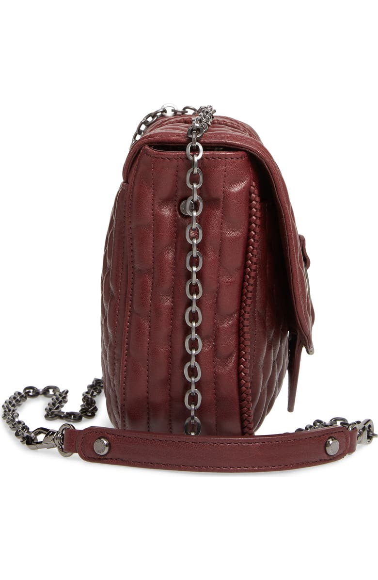 Longchamp Small Amazone Quilted Leather Crossbody Bag, Alternate, color, Brandy