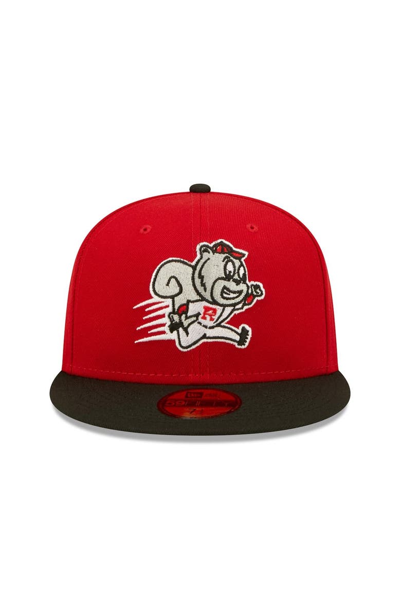 New Era Men's New Era Red Richmond Flying Squirrels Theme Night 59FIFTY Fitted Hat, Alternate, color, Red