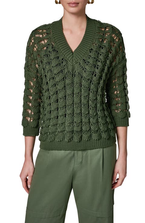 Relaxed Fit V-Neck Sweater