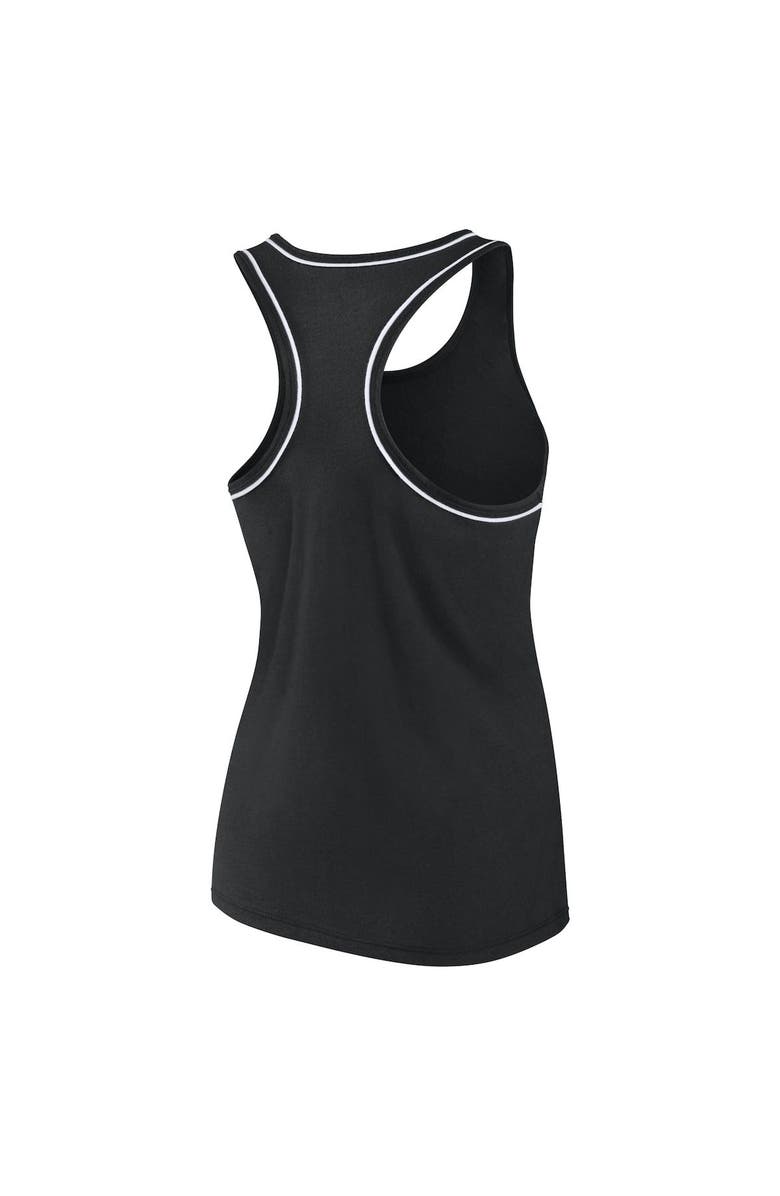 FANATICS Women's Fanatics Branded Black Pittsburgh Steelers Wordmark Logo Racerback Scoop Neck Tank Top, Alternate, color, 