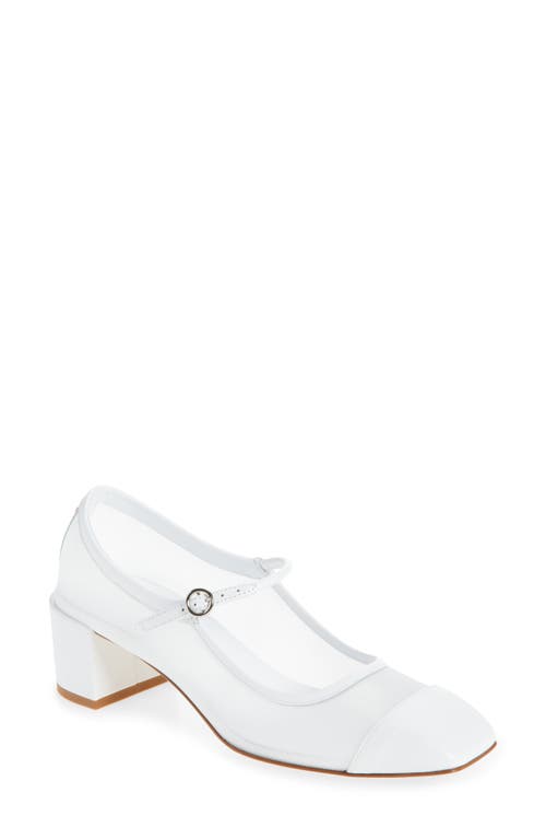 Aeyde Mesh Cap Toe Mary Jane Pump