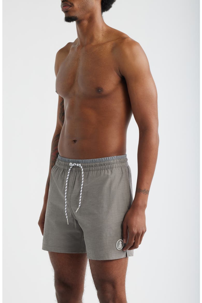 The Stardusts 5.5-Inch Swim Trunks, Alternate, color, MEDIUM GREY - SOLID