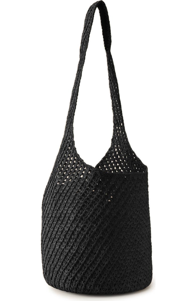 Helen Kaminski Lani Crochet Raffia Shoulder Bag, Alternate, color,
