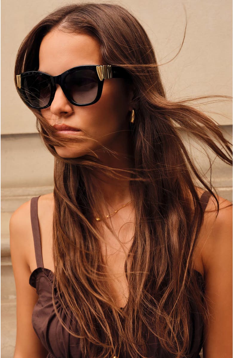 Katie Loxton Seychelles Sunglasses, Alternate, color, Black