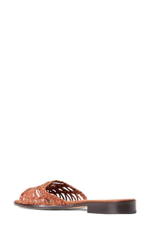 Staud Caspian Woven Slide Sandal In Tan