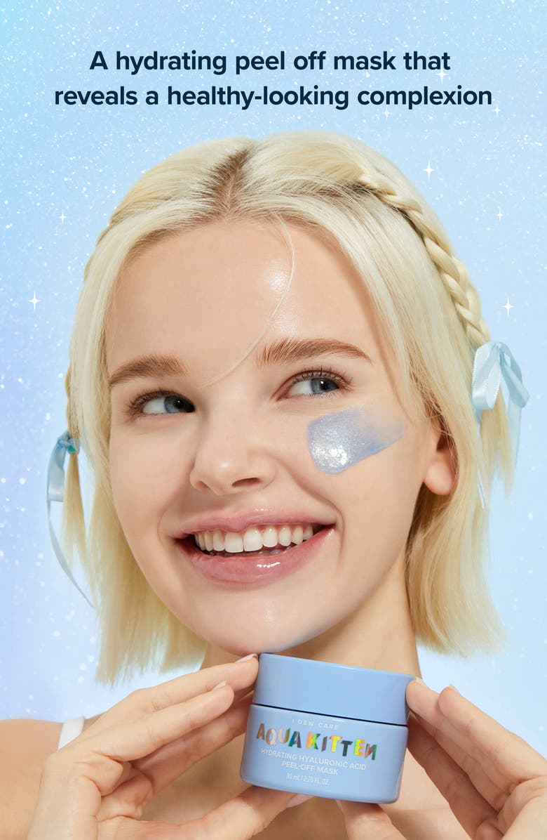 I DEW CARE Aqua Kitten Hydrating Hyaluronic Acid Peel-Off Mask, Alternate, color, 