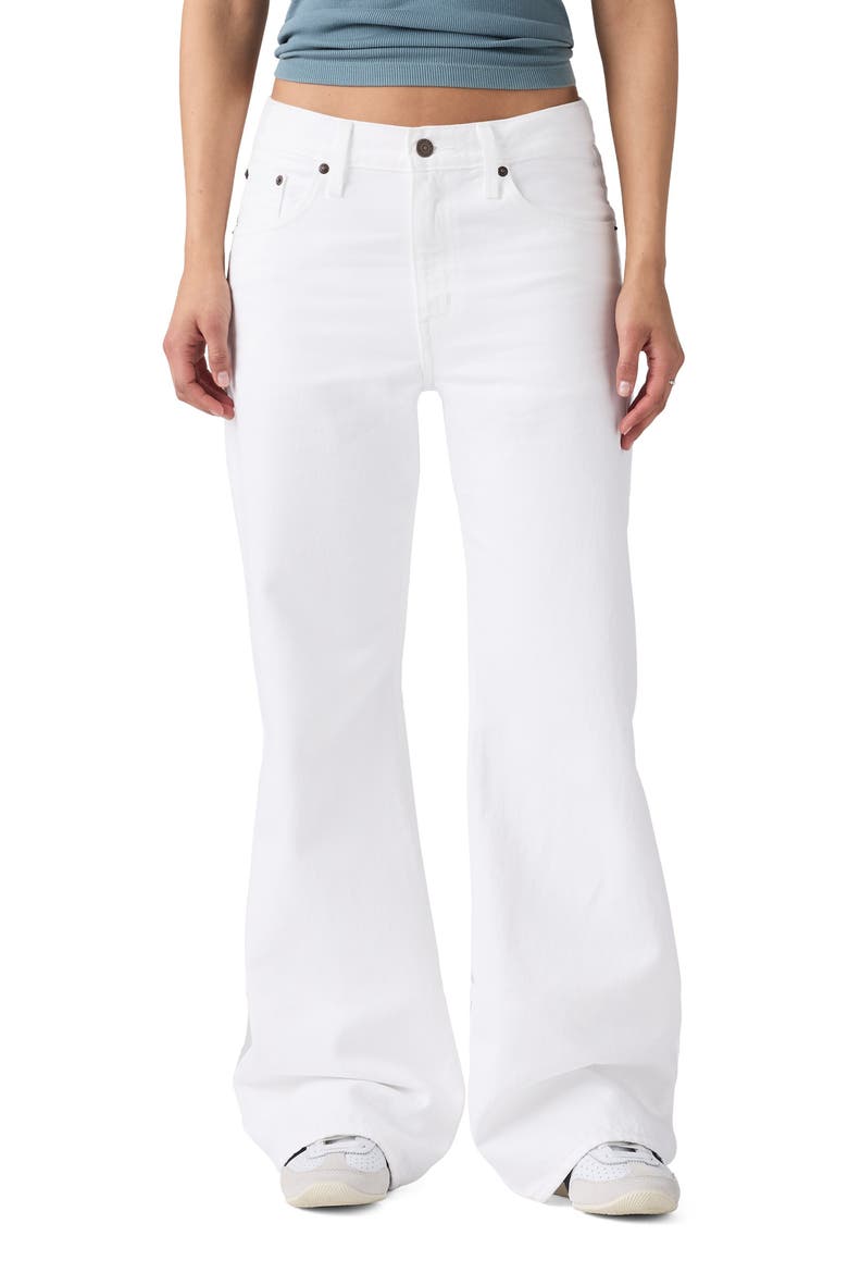 Middy Loose Bootcut Jeans, Main, color, TOOTH FAIRY