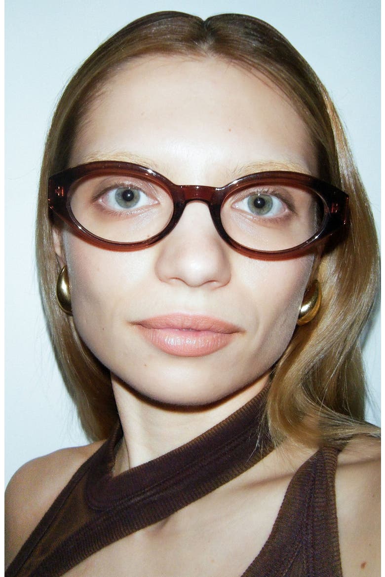 The Demi Reader Glasses, Alternate, color, Mocca