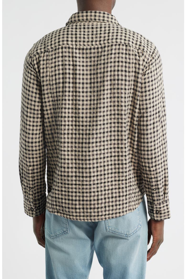 Fall Check Button-Up Shirt, Alternate, color, NATURAL