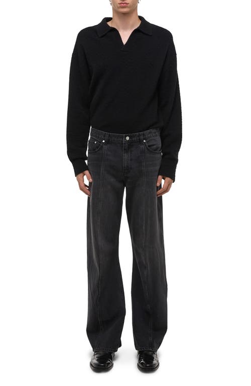 Helmut Lang Gallery Relaxed Fit Ski Jeans In Faded Black In Black