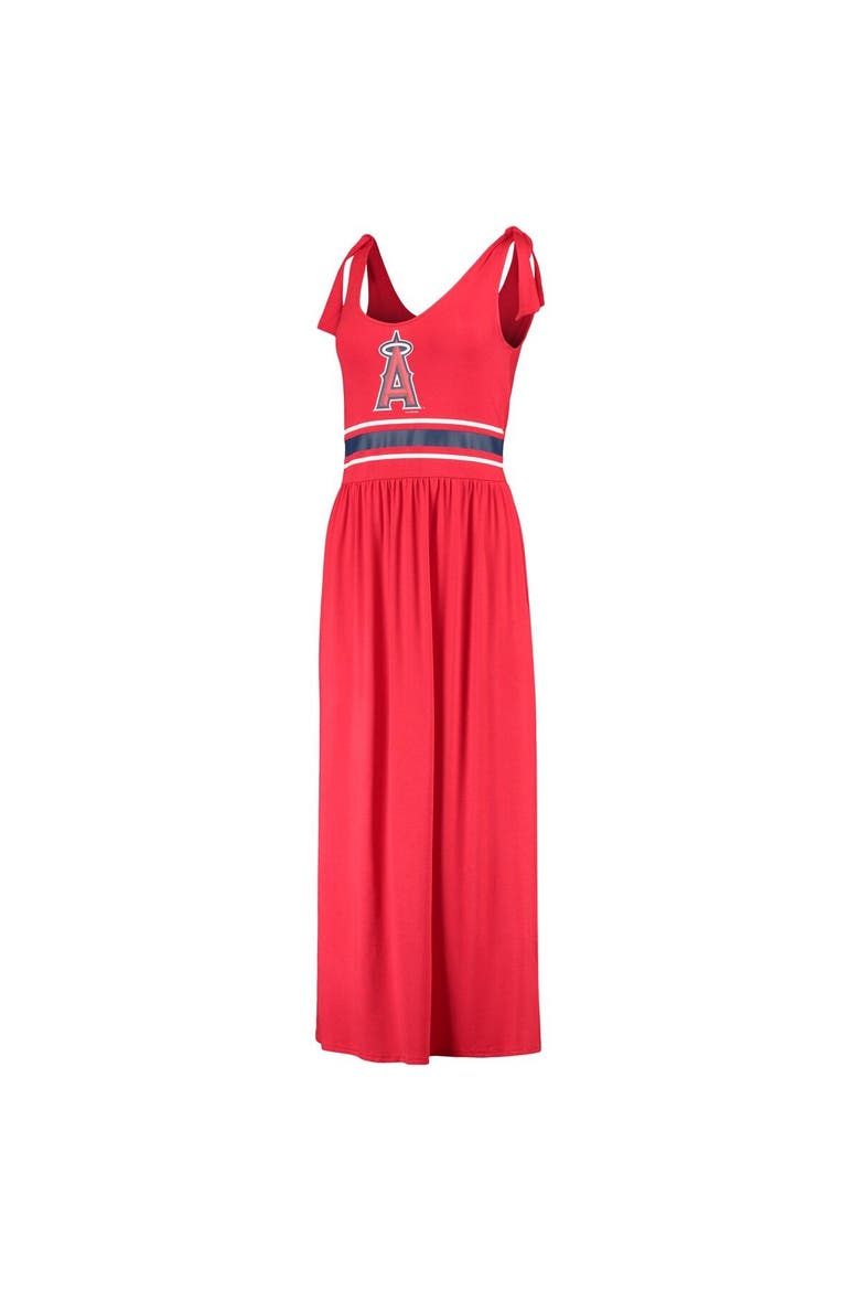 Women's G-III 4Her by Carl Banks Red Los Angeles Angels Game Over Maxi Dress, Alternate, color, Red