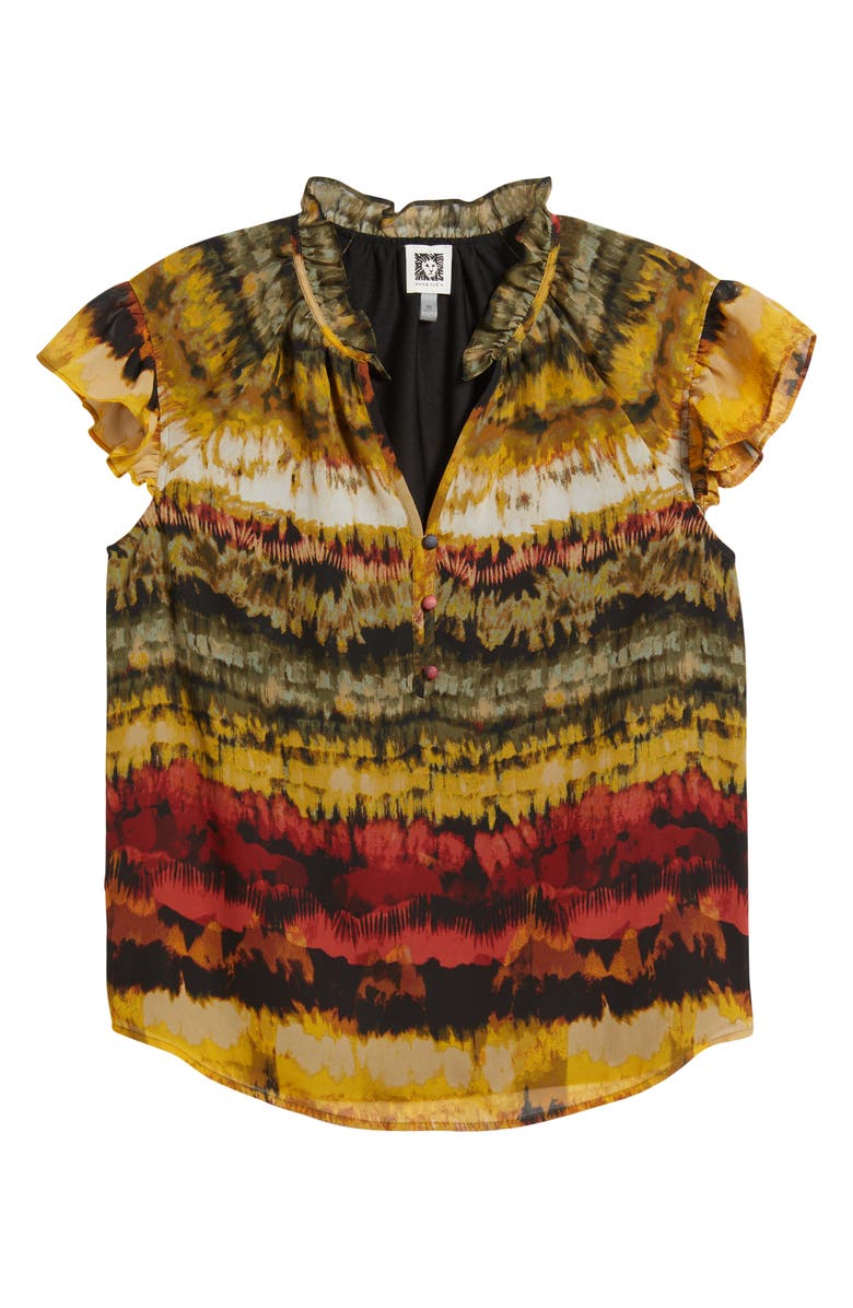 Anne Klein Flutter Sleeve Top, Alternate, color, 