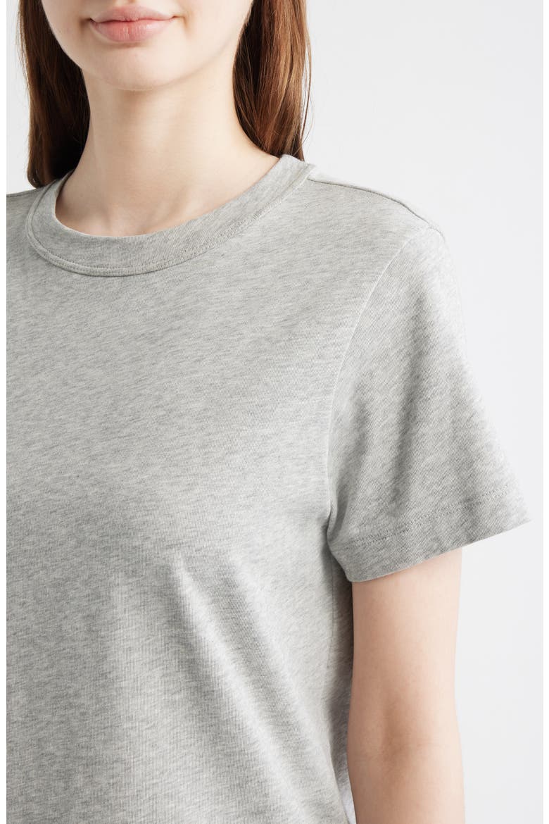 The Heather Boxy Crop T-Shirt, Alternate, color, HEATHER GREY