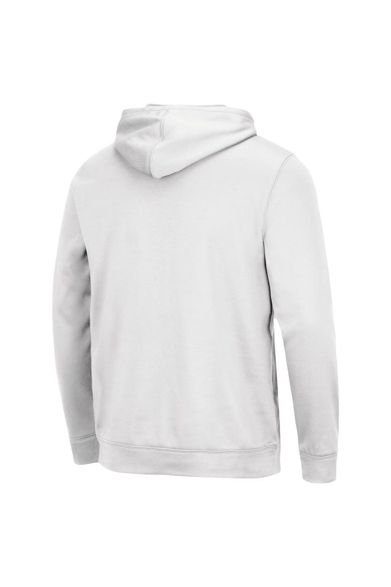 Men's Colosseum White LSU Tigers Lantern Pullover Hoodie, Alternate, color, White